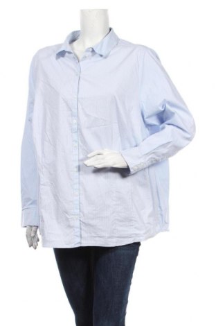 Дамска риза Yessica, Размер 3XL, Цвят Син, 73% памук, 23% полиамид, 4% еластан, Цена 12,28 лв.