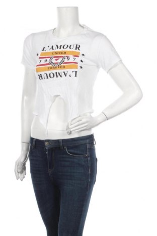 Damen T-Shirt H&M, Größe XS, Farbe Weiß, Baumwolle, Preis 8,42 €