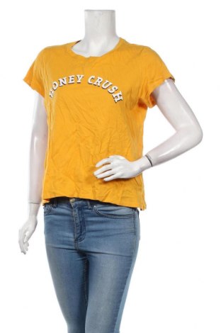 Damen T-Shirt H&M L.O.G.G., Größe L, Farbe Gelb, 100% Baumwolle, Preis 9,19 €