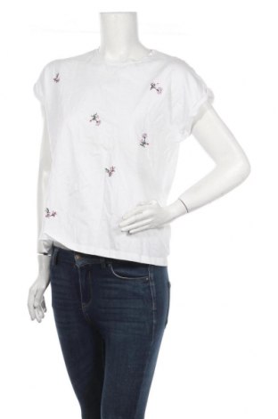 Damen T-Shirt H&M L.O.G.G., Größe M, Farbe Weiß, 100% Baumwolle, Preis 12,25 €