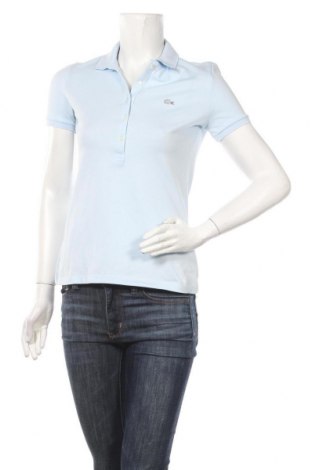 Tricou de femei Lacoste, Mărime S, Culoare Albastru, 94% bumbac, 6% elastan, Preț 257,89 Lei
