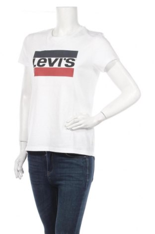 Дамска тениска Levi's, Размер M, Цвят Бял, Памук, Цена 51,75 лв.
