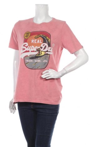 Tricou de femei Superdry, Mărime M, Culoare Roz, Bumbac, Preț 190,79 Lei