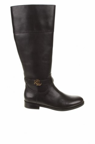 Γυναικείες μπότες Ralph Lauren, Μέγεθος 38, Χρώμα Μαύρο, Γνήσιο δέρμα, Τιμή 227,71 €