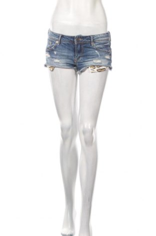 Pantaloni scurți de femei H&M, Mărime S, Culoare Albastru, Bumbac, Preț 51,73 Lei