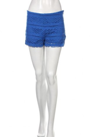 Pantaloni scurți de femei H&M, Mărime M, Culoare Albastru, Bumbac, Preț 49,73 Lei