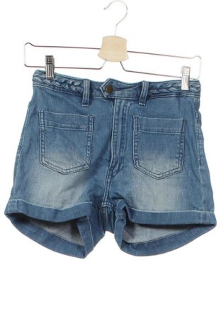 Pantaloni scurți de femei H&M, Mărime XS, Culoare Albastru, 99% bumbac, 1% elastan, Preț 61,67 Lei