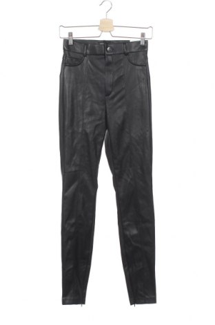 Pantaloni de piele pentru damă Zara, Mărime S, Culoare Negru, Piele ecologică, Preț 87,34 Lei
