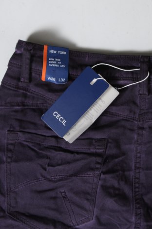 Дамски панталон Cecil, Размер S, Цвят Лилав, Цена 40,95 лв.