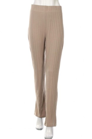 Dámské kalhoty  Gina Tricot, Velikost XL, Barva Béžová, 61% polyester, 33% viskóza, 6% elastan, Cena  744,00 Kč