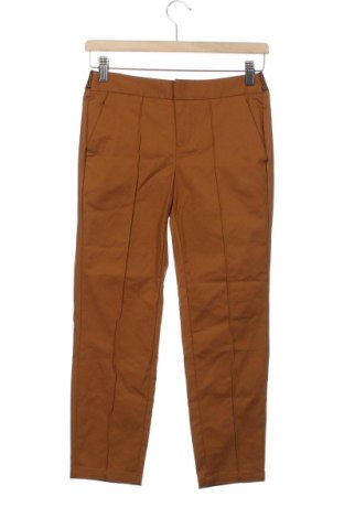Дамски панталон ONLY, Размер XS, Цвят Кафяв, 58% памук, 38% полиамид, 4% еластан, Цена 18,63 лв.