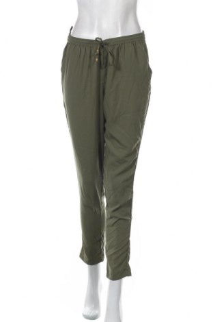 Дамски панталон ONLY, Размер M, Цвят Зелен, 100% полиестер, Цена 12,86 лв.