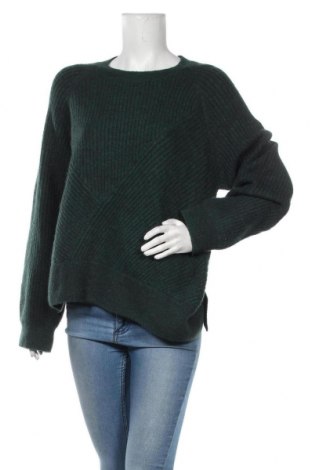 Дамски пуловер Weekday, Размер M, Цвят Зелен, 40% акрил, 30% полиамид, 22% вълна, 6% мохер, 2% еластан, Цена 42,84 лв.