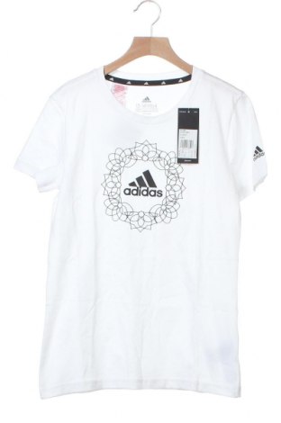 Tricou pentru copii Adidas, Mărime 13-14y/ 164-168 cm, Culoare Alb, Bumbac, Preț 77,37 Lei
