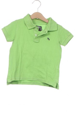 Детска тениска H&M L.O.G.G., Размер 18-24m/ 86-98 см, Цвят Зелен, Памук, Цена 14,55 лв.