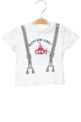 Детска тениска Topomini, Размер 1-2m/ 50-56 см, Цвят Бял, Памук, Цена 14,55 лв.