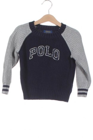 Gyerek pulóver Ralph Lauren, Méret 2-3y / 98-104 cm, Szín Kék, Pamut, Ár 11 213 Ft