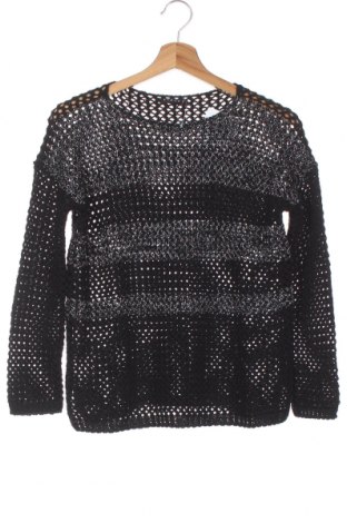 Детски пуловер Sisley, Размер 11-12y/ 152-158 см, Цвят Черен, 70% акрил, 25% полиестер, 4% вискоза, 1% полиамид, Цена 18,40 лв.