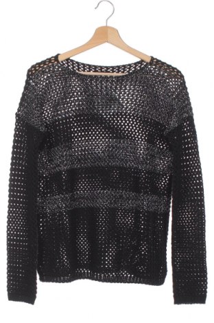 Детски пуловер Sisley, Размер 14-15y/ 168-170 см, Цвят Черен, 70% акрил, 25% полиестер, 4% вискоза, 1% полиамид, Цена 23,00 лв.