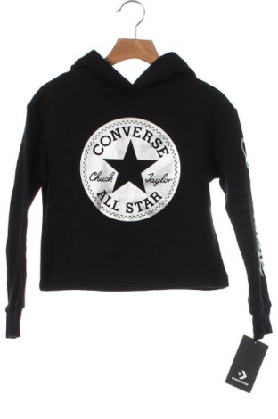 Kinder Sweatshirts Converse, Größe 5-6y/ 116-122 cm, Farbe Schwarz, 60% Baumwolle, 40% Polyester, Preis 30,54 €
