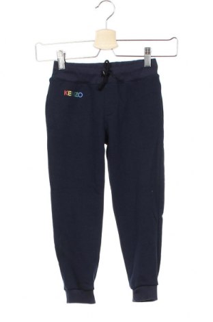 Pantaloni de trening, pentru copii Kenzo, Mărime 5-6y/ 116-122 cm, Culoare Albastru, 64% bumbac, 36% poliester, Preț 225,99 Lei