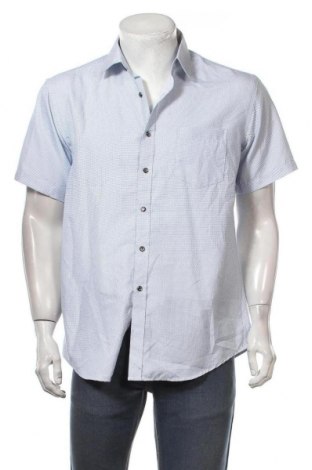 Мъжка риза Amparo, Размер L, Цвят Син, Памук, Цена 13,86 лв.