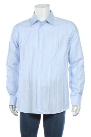 Мъжка риза Bruun & Stengade, Размер XL, Цвят Син, Памук, Цена 26,65 лв.