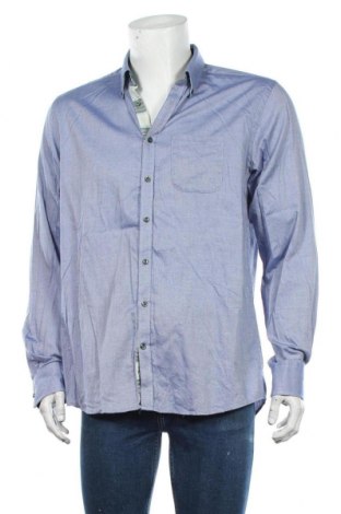 Мъжка риза Bruun & Stengade, Размер XL, Цвят Син, 100% памук, Цена 44,80 лв.
