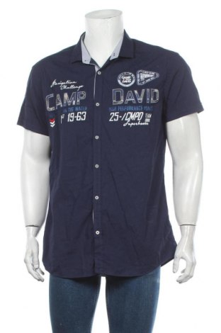 Мъжка риза Camp David, Размер XXL, Цвят Син, Памук, Цена 73,16 лв.