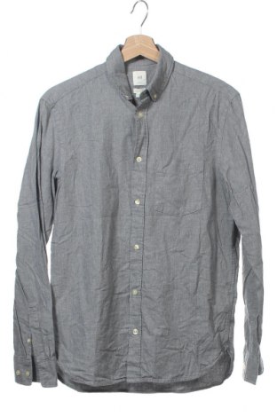 Herrenhemd H&M L.O.G.G., Größe S, Farbe Grau, Baumwolle, Preis 8,14 €