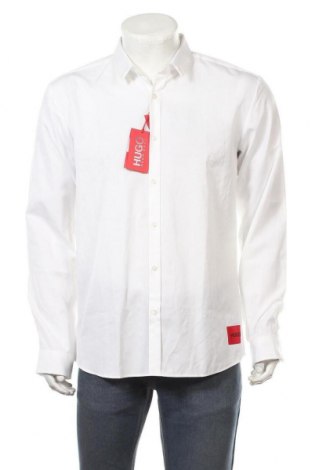 Ανδρικό πουκάμισο Hugo Boss, Μέγεθος XL, Χρώμα Λευκό, Βαμβάκι, Τιμή 111,73 €