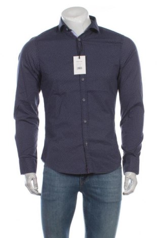 Мъжка риза Sondag & Sons, Размер S, Цвят Син, 97% памук, 3% еластан, Цена 17,25 лв.