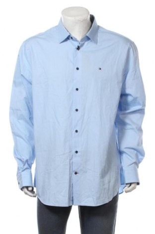Herrenhemd Tommy Hilfiger, Größe XXL, Farbe Blau, Baumwolle, Preis 65,57 €
