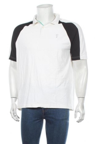 Мъжка тениска Golfino, Размер L, Цвят Бял, Полиамид, Цена 20,21 лв.