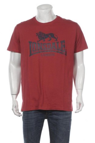 Męski T-shirt Lonsdale, Rozmiar XL, Kolor Czerwony, 100% bawełna, Cena 54,38 zł