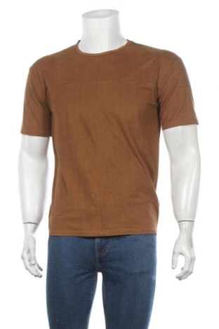 Мъжка тениска Zara Man, Размер M, Цвят Кафяв, Цена 23,80 лв.