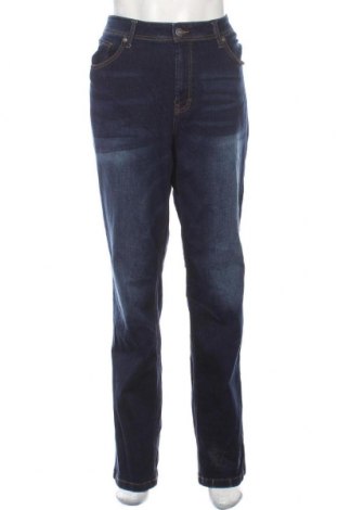Pánské džíny , Velikost XL, Barva Modrá, 77% bavlna, 14% polyester, 7% viskóza, 2% elastan, Cena  251,00 Kč