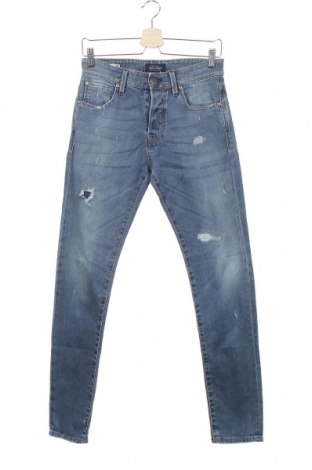 Pánské džíny  Jack & Jones, Velikost XS, Barva Modrá, 89% bavlna, 10% polyester, 1% elastan, Cena  606,00 Kč