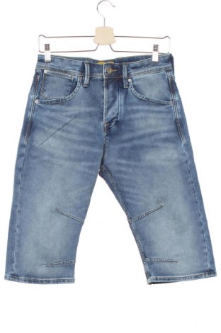 Ανδρικό κοντό παντελόνι Jack & Jones, Μέγεθος XS, Χρώμα Μπλέ, 81% βαμβάκι, 18% πολυεστέρας, 1% ελαστάνη, Τιμή 8,89 €