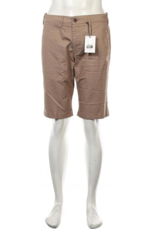 Мъжки къс панталон Sondag & Sons, Размер M, Цвят Кафяв, 83% памук, 13% полиестер, 4% еластан, Цена 26,55 лв.