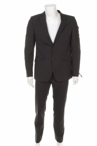 Мъжки костюм Club Of Gents, Размер S, Цвят Сив, 60% вълна, 39% полиестер, 1% еластан, Цена 146,70 лв.