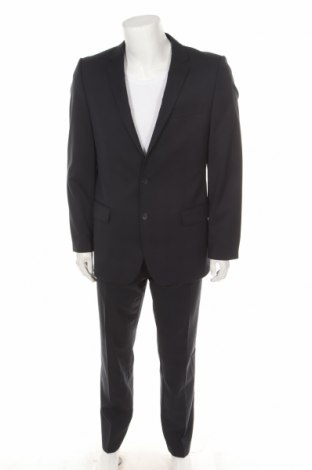 Pánský oblek  Hugo Boss, Velikost L, Barva Modrá, 60% vlna, 38% polyester, 2% elastan, Cena  2 602,00 Kč