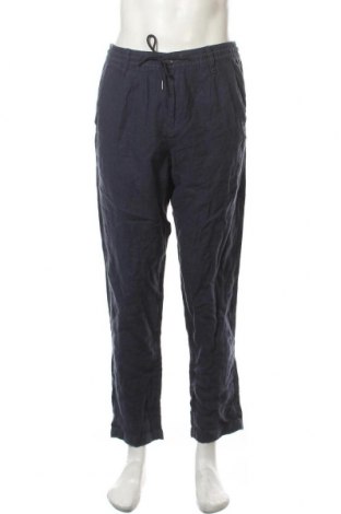 Ανδρικό παντελόνι C&A, Μέγεθος L, Χρώμα Μπλέ, Λινό, Τιμή 20,36 €