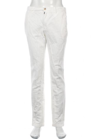 Pánské kalhoty  Hackett, Velikost M, Barva Bílá, 64% bavlna, 36% len, Cena  1 170,00 Kč