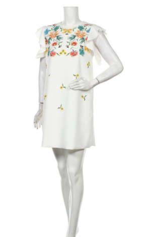 Kleid Zara, Größe M, Farbe Weiß, 96% Polyester, 4% Elastan, Preis 33,40 €