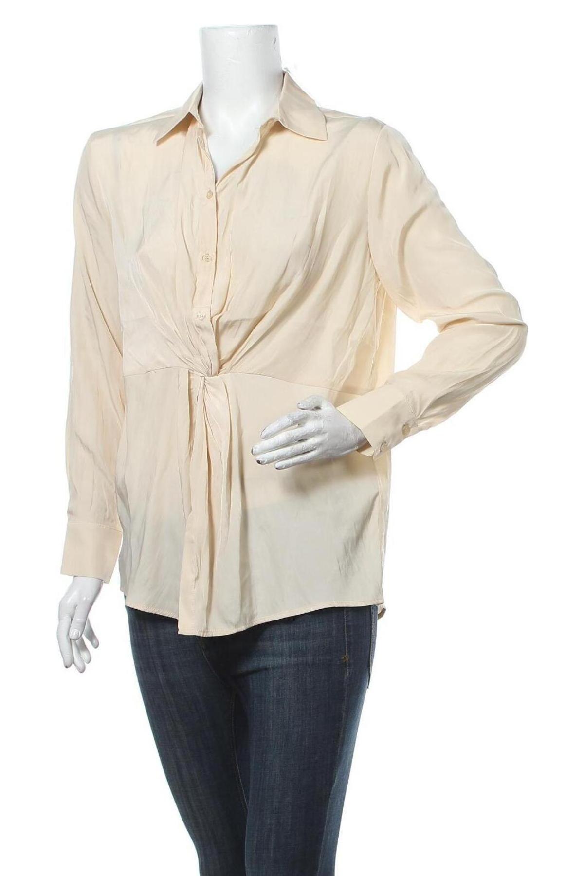 Дамска блуза Na-Kd, Размер XS, Цвят Бежов, Цена 20,65 лв.