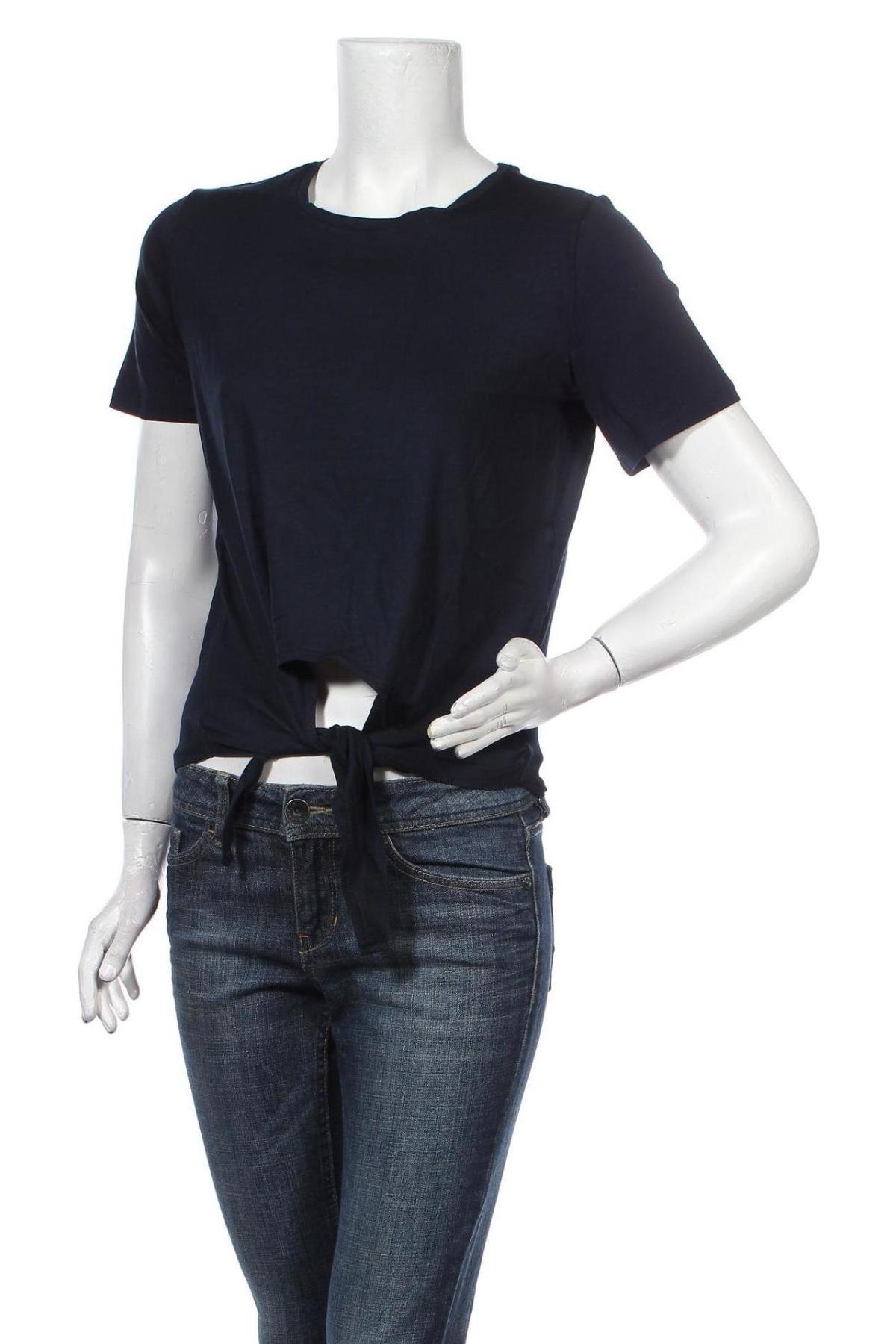 Γυναικεία μπλούζα Pieces, Μέγεθος S, Χρώμα Μπλέ, 95% βισκόζη, 5% ελαστάνη, Τιμή 12,63 €