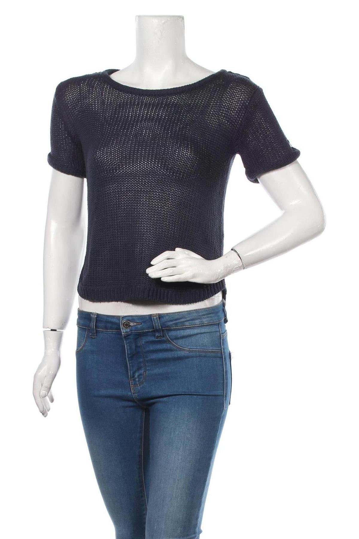 Дамски пуловер H&M, Размер XS, Цвят Син, Цена 50,40 лв.