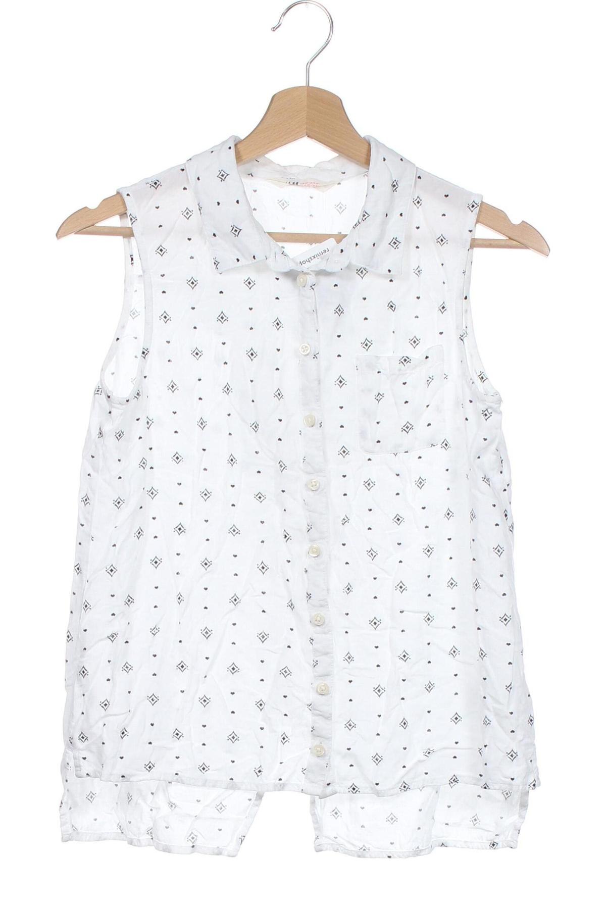 Детска риза H&M, Размер 12-13y/ 158-164 см, Цвят Бял, Цена 22,05 лв.