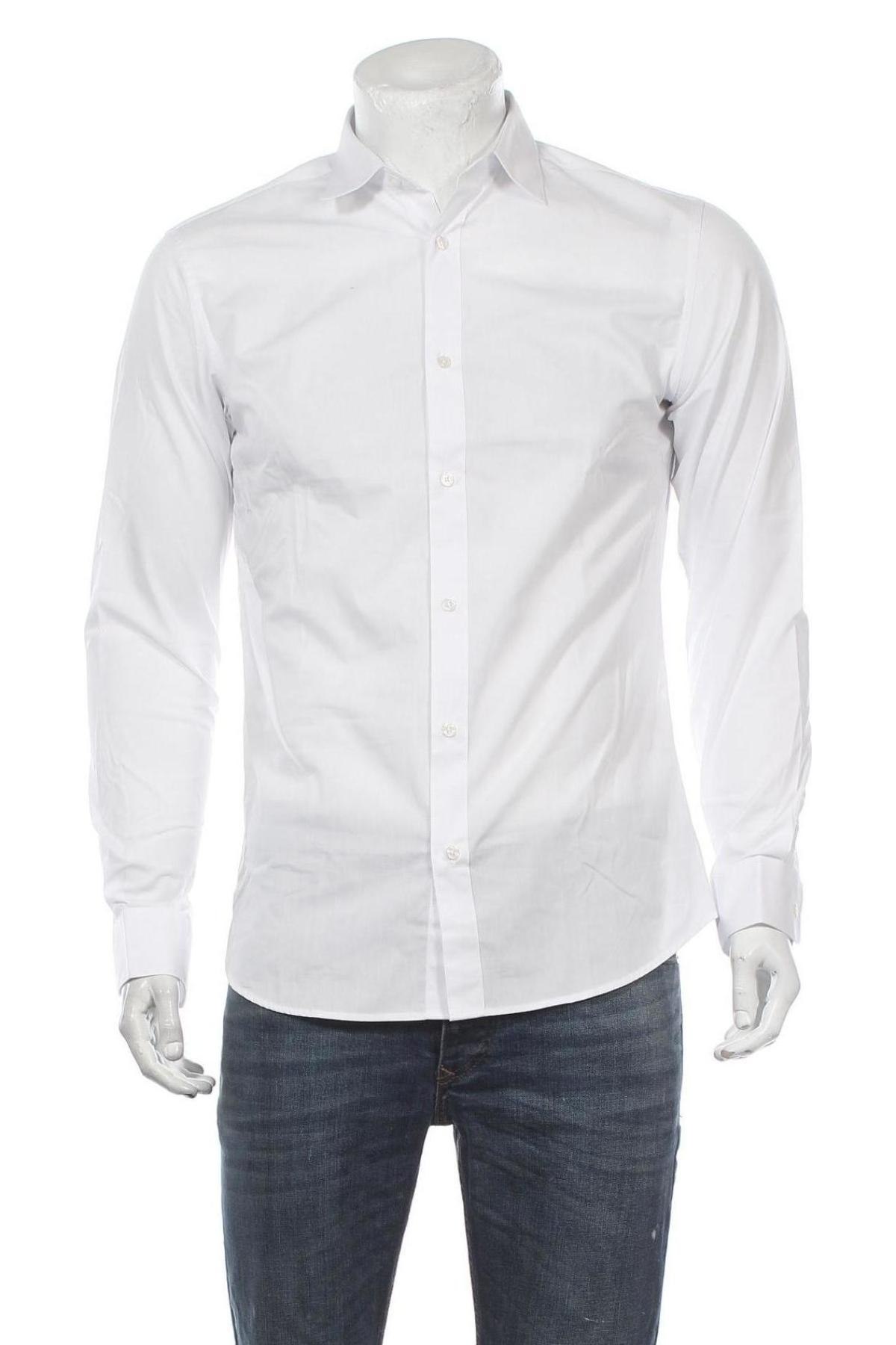 Pánska košeľa  Jack & Jones, Veľkosť M, Farba Biela, 60% bavlna, 40% polyester, Cena  24,74 €